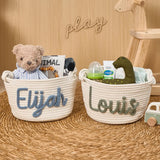 Multicolor Personalized Knitted Basket 3