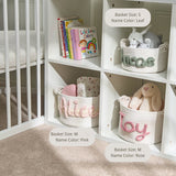 Multicolor Personalized Knitted Basket 4